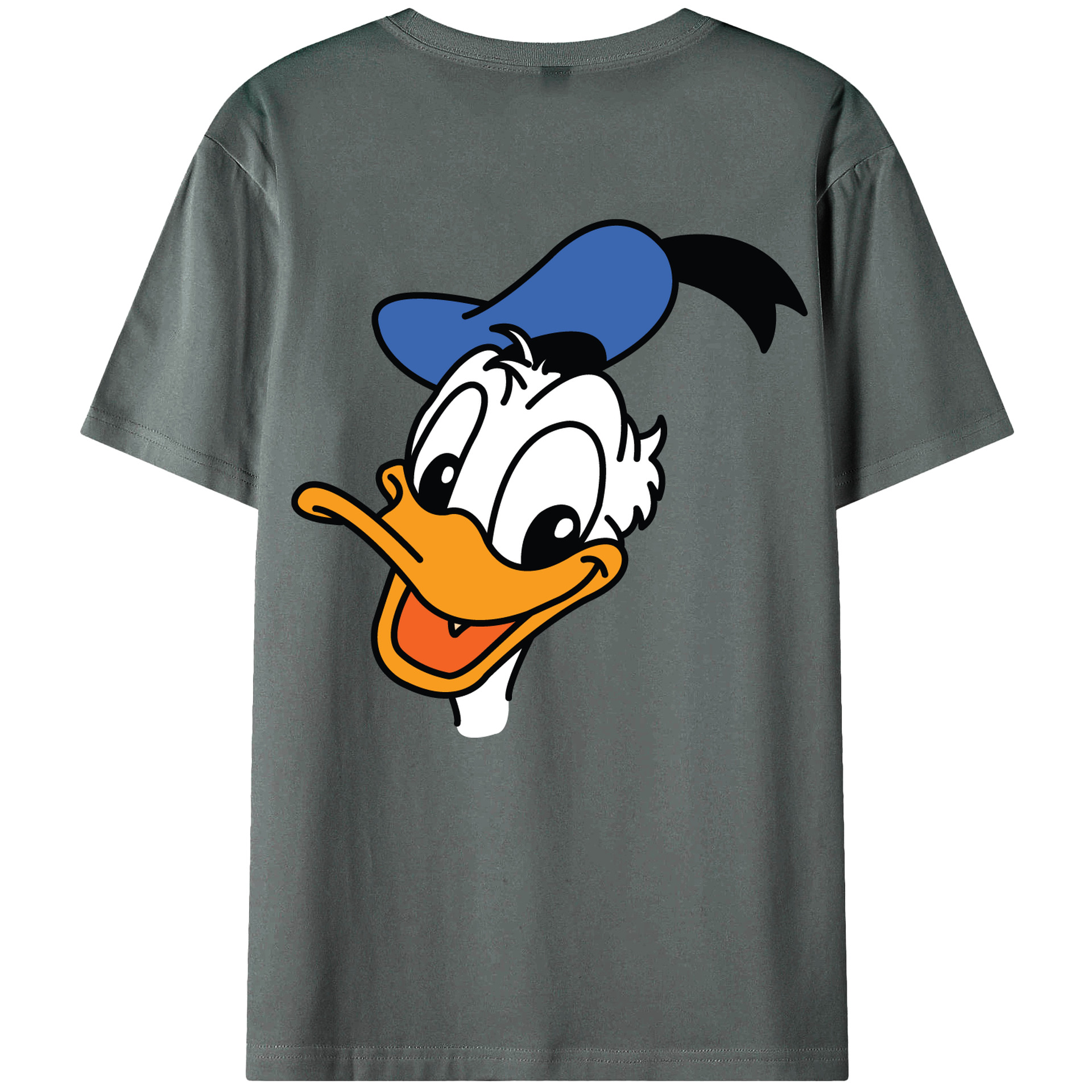 ミッキーマウス Mickey Mouse 綿100％ メンズ半袖Tシャツ（バックプリント） 通気性